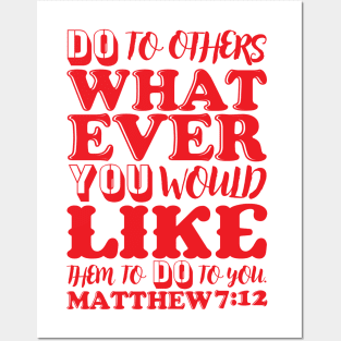 Matthew 7:12 Posters and Art